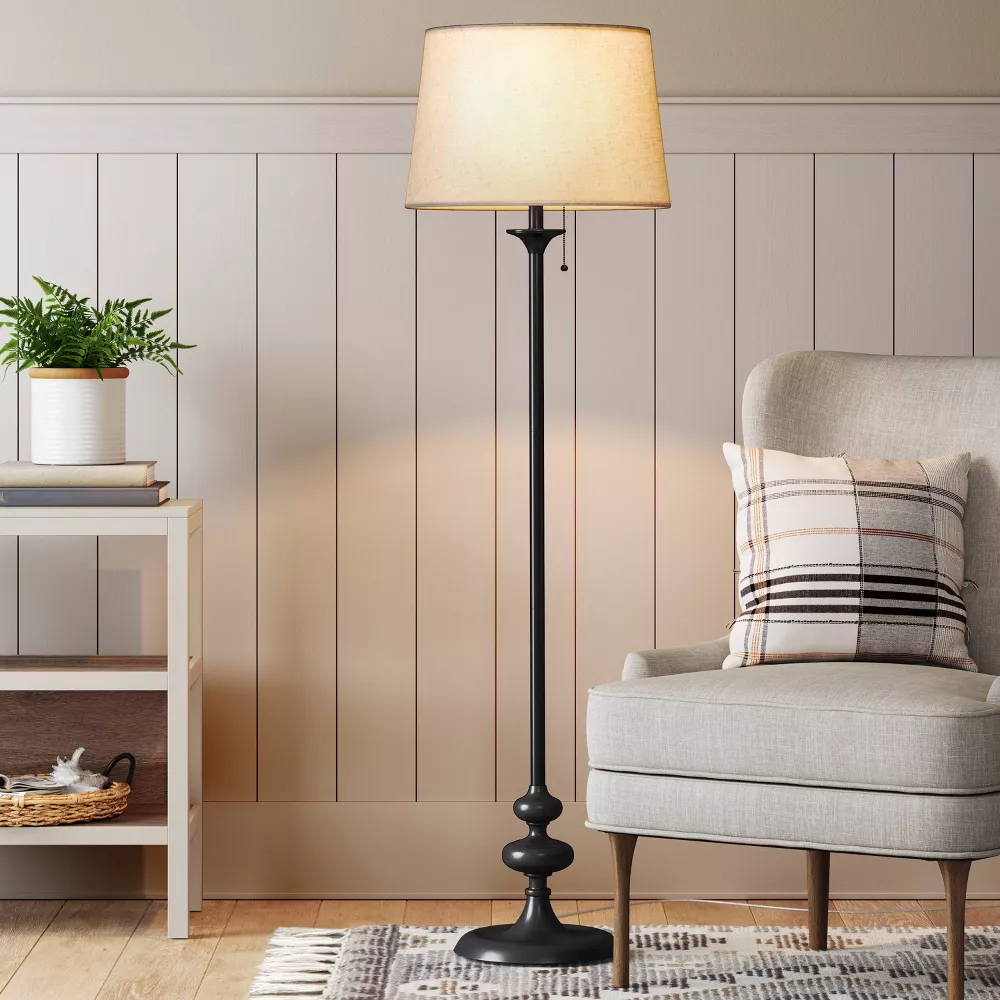 Londonberry Stick Floor Lamp Black - Image 4