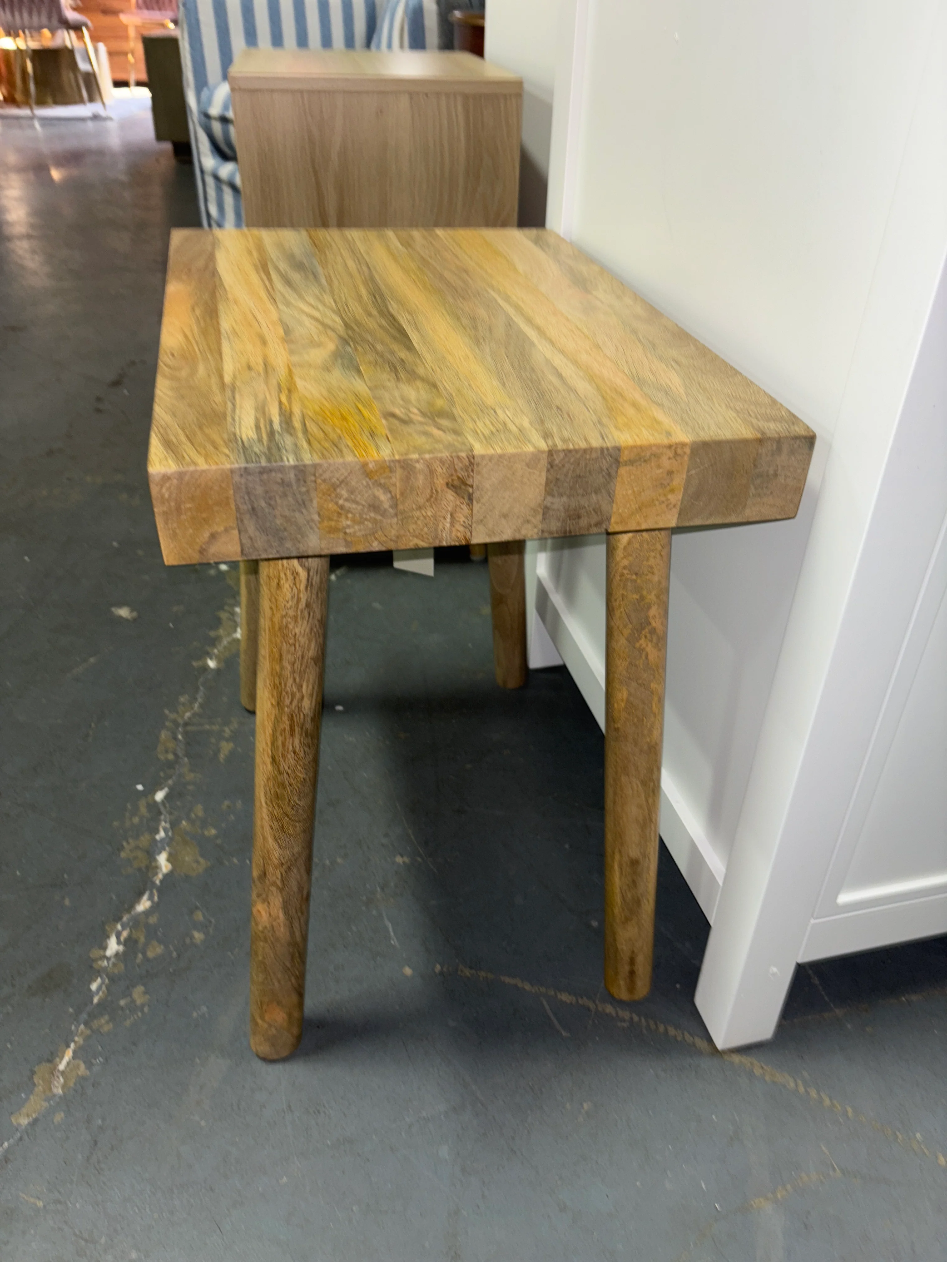 Long Reclaimed Wood Accent Table Natural SHOWROOM ITEM - Image 3