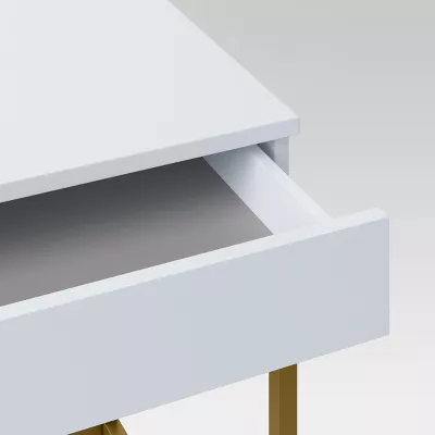 Loring Wood Writing Desk with Drawers and Charging Station, final cut - Image 4