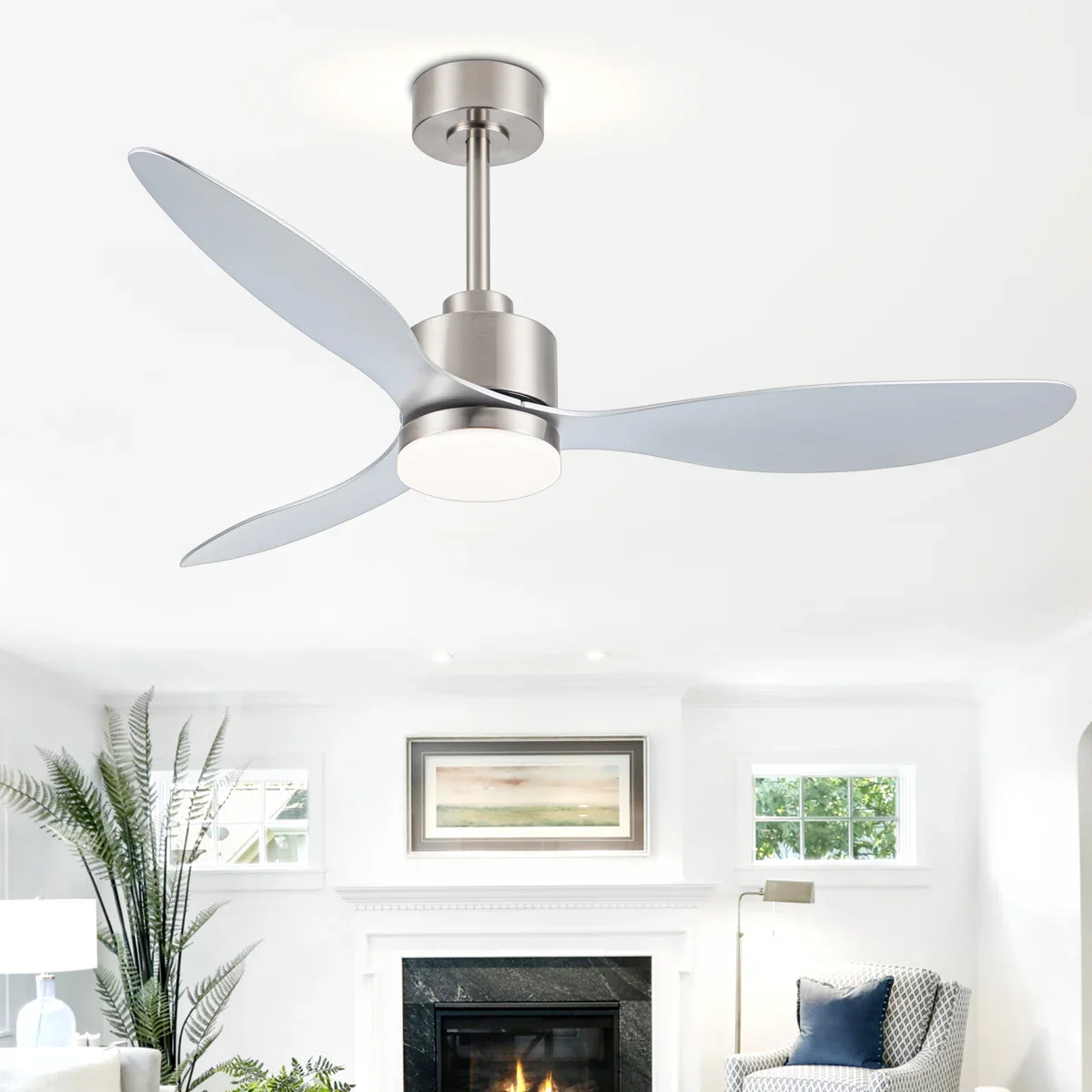Loritta 3 - Blade Large Indooor Ceiling Fan With Light Kit and Remote - Image 3