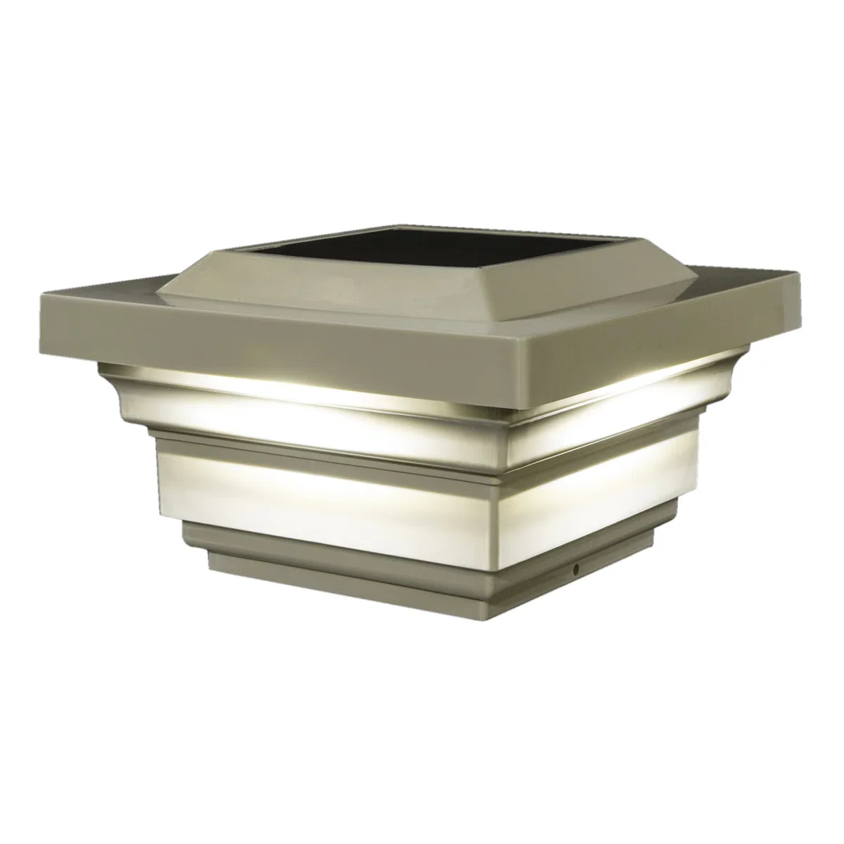 Low Voltage Solar Powered Integrated LED Fence Post Cap Light