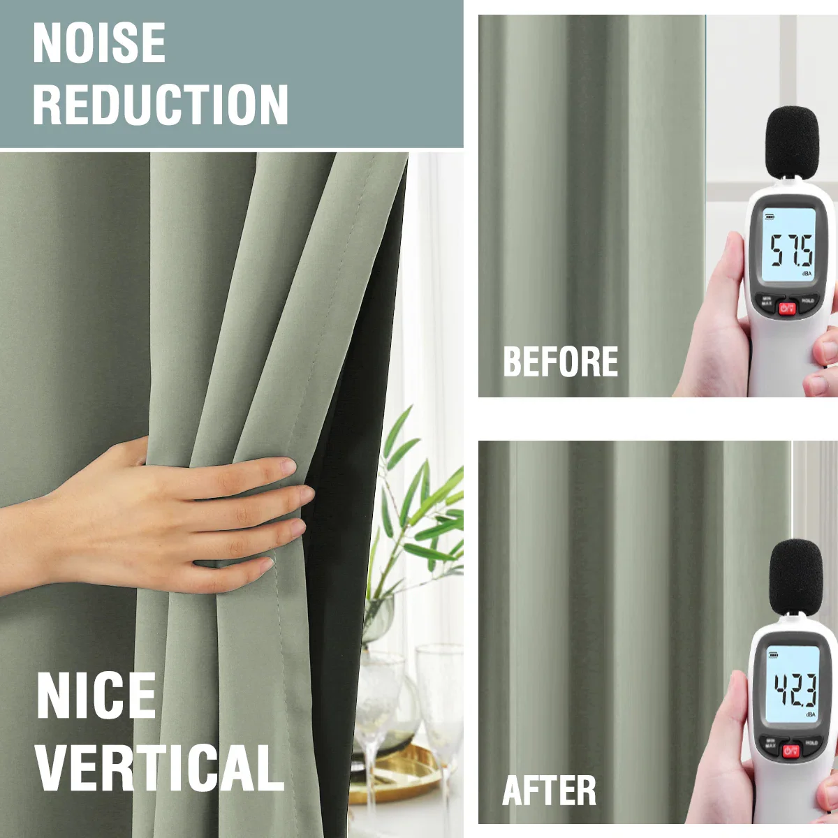 Lundon 100% Blackout Linen Curtain Panels - Image 2