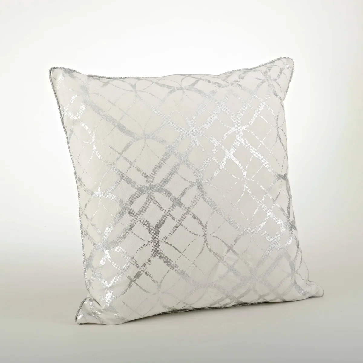 Lustrous Pillow Collection Geometric Cotton Pillow Cover