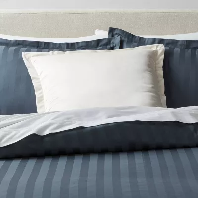 Luxe Euro Sateen with Velvet Trim Decorative Pillow - Image 4