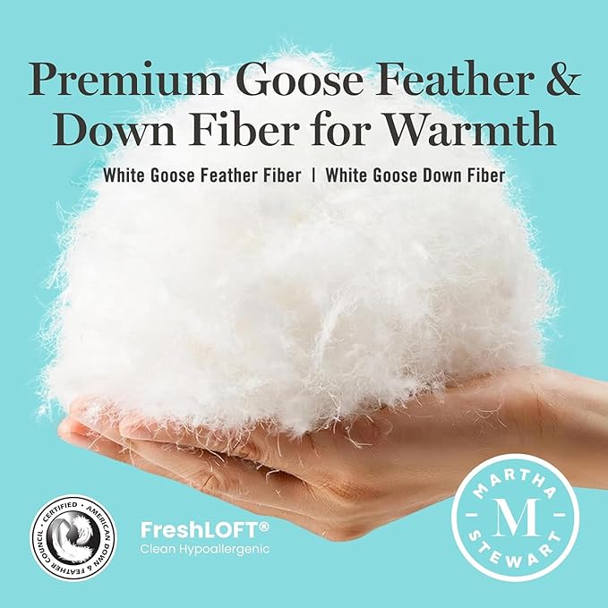 Luxurious Goose Feathers Down Fiber Comforter Twin - Image 4