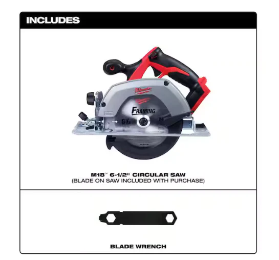 M18 18V Lithium-Ion Cordless Circular Saw (Tool-Only) - Image 2