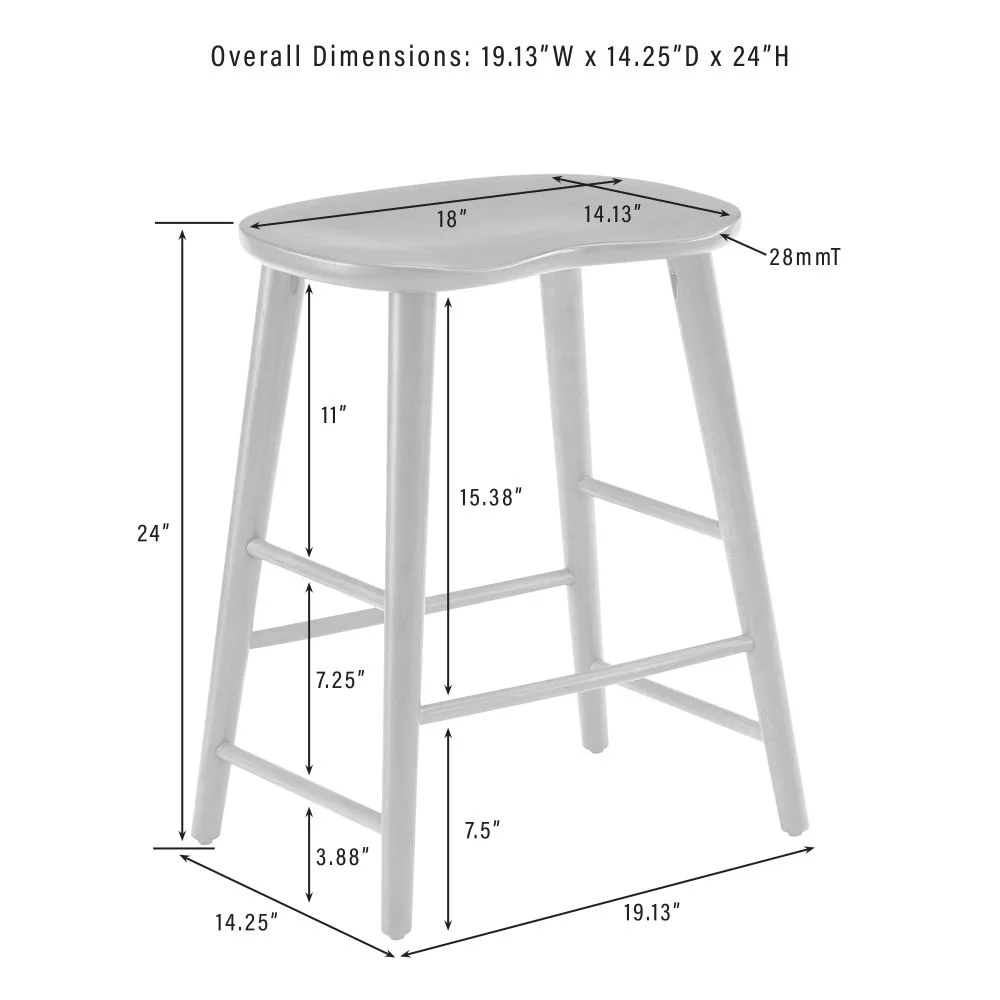 MADDOX 2-PIECE COUNTER HEIGHT BAR STOOL SET - Image 5