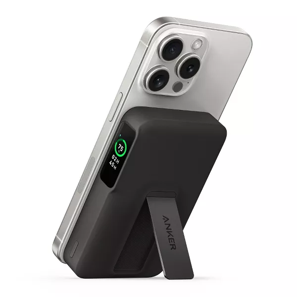 MagGo Black Power Bank with LED Screen: Compatible with iPhone 15/14/13 - Image 5