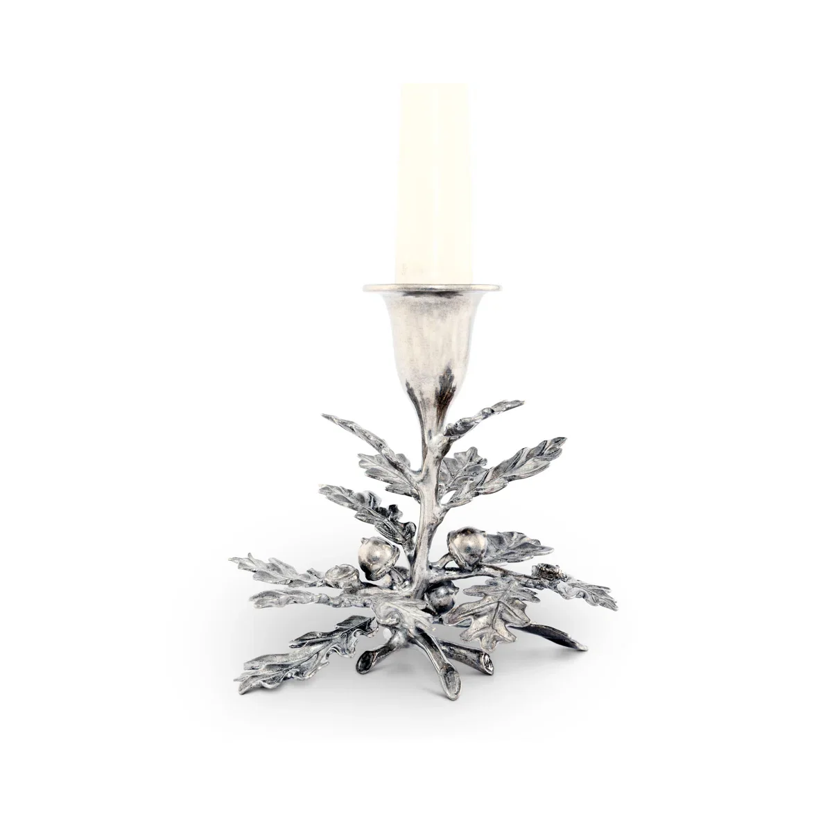 Majestic Forest Pewter Tabletop Candlestick - Image 2