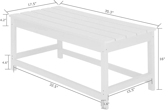 Malibu Adirondack Outdoor Coffee Table, - Image 5