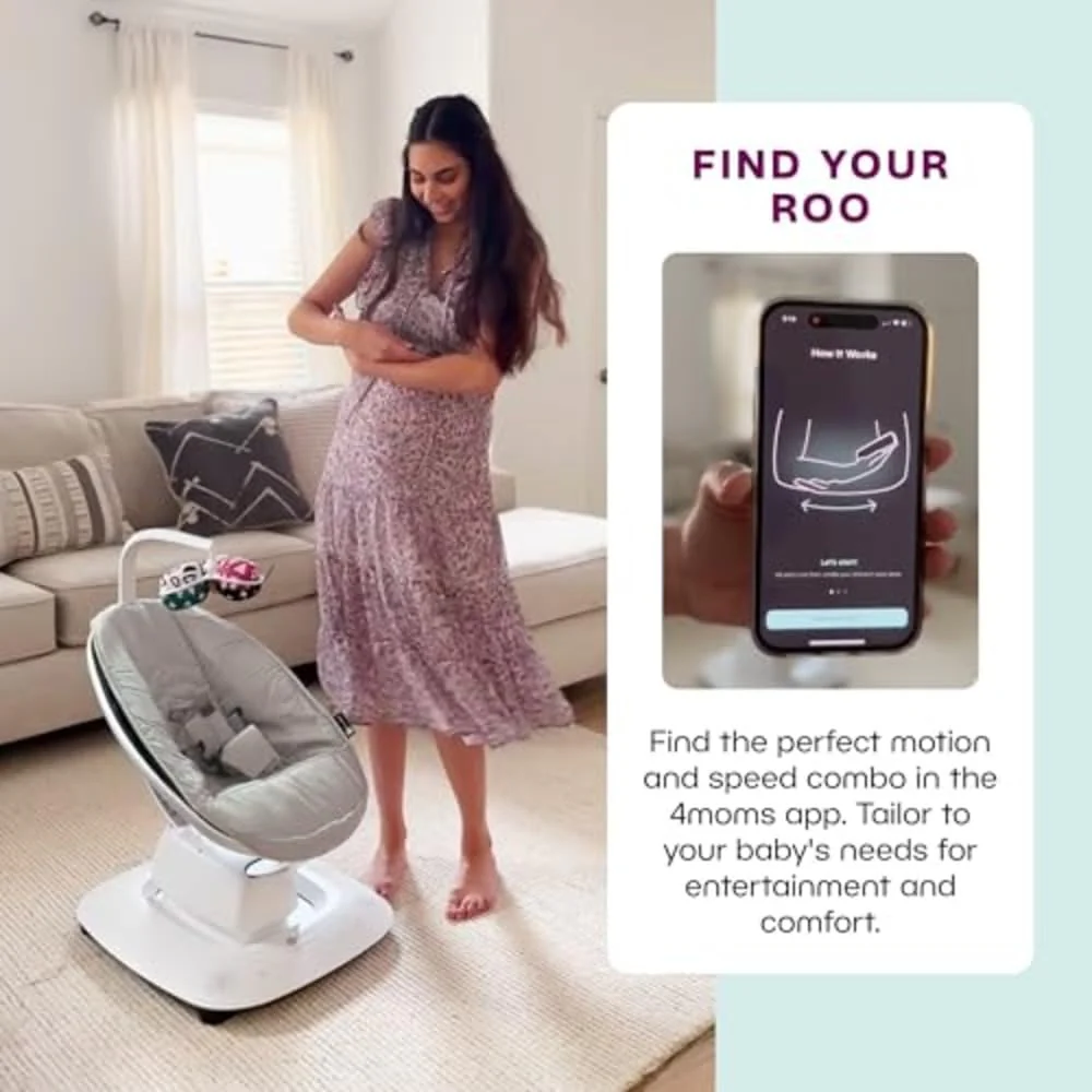 MamaRoo Multi-Motion Baby Swing, Bluetooth Enabled with 5 Unique Motions, Grey - Image 5