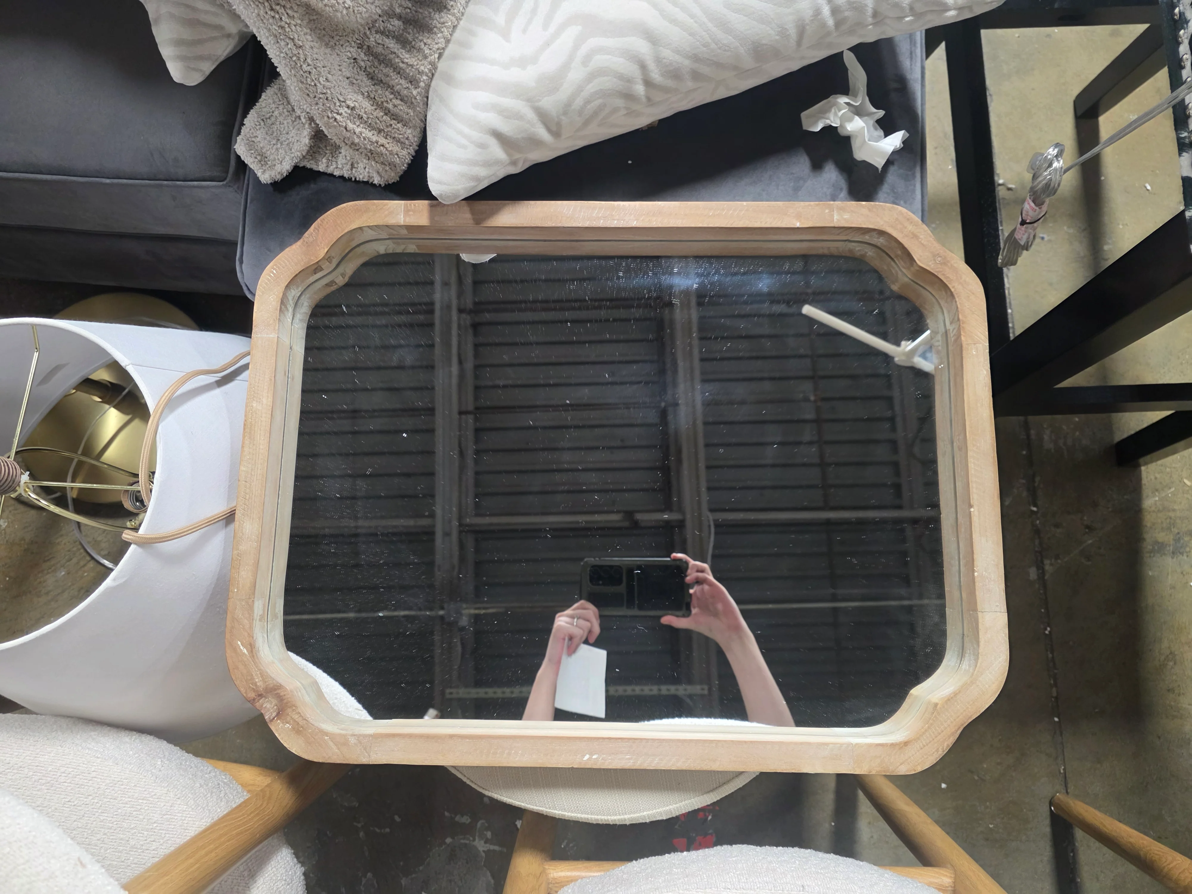 Marston Wood Framed Decorative Wall Mirror 18"x24" - Kate & Laurel - SHOWROOM ITEM - Image 2