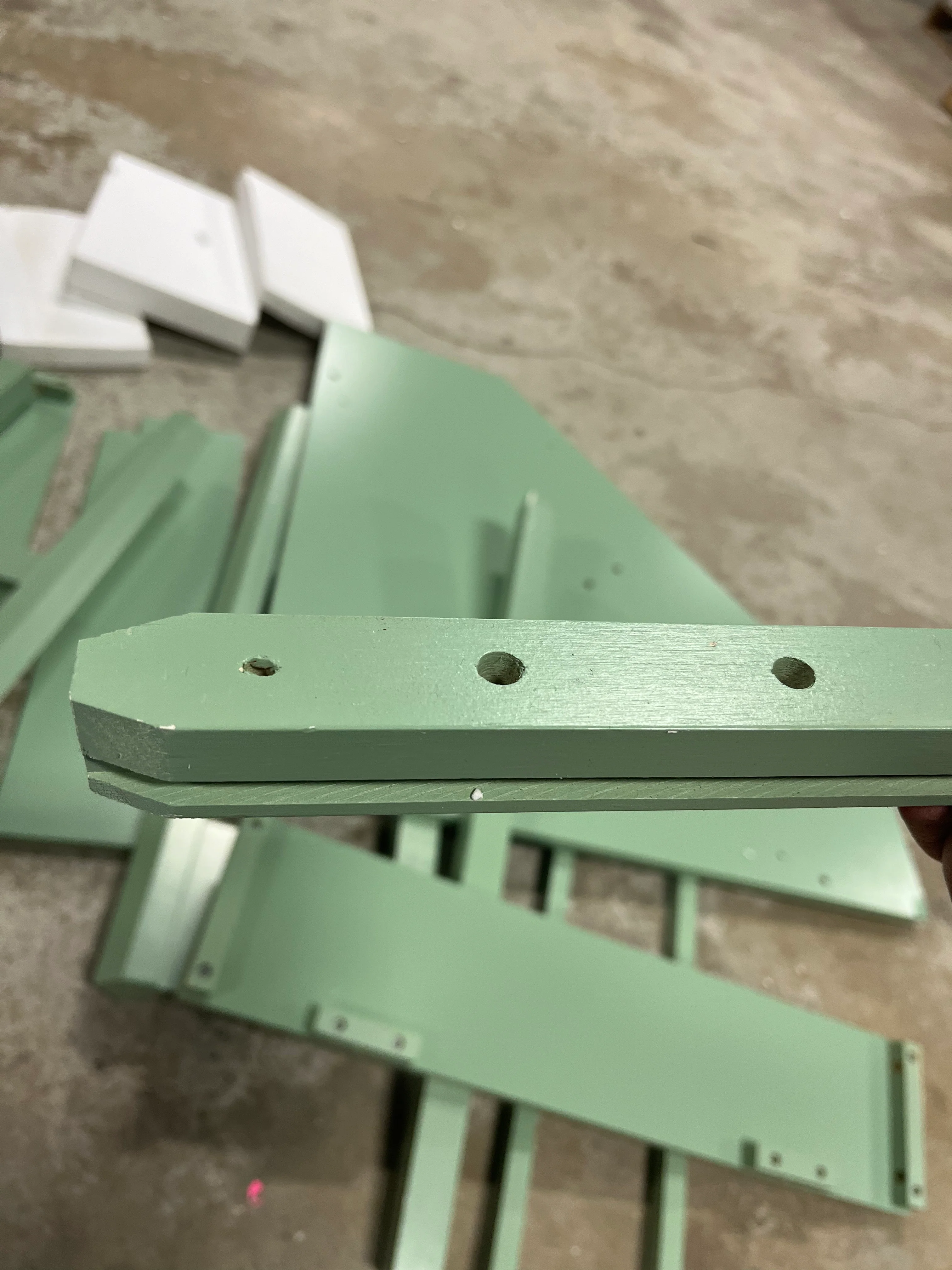 Medford Corner Desk with Drawer Mint, - Image 11