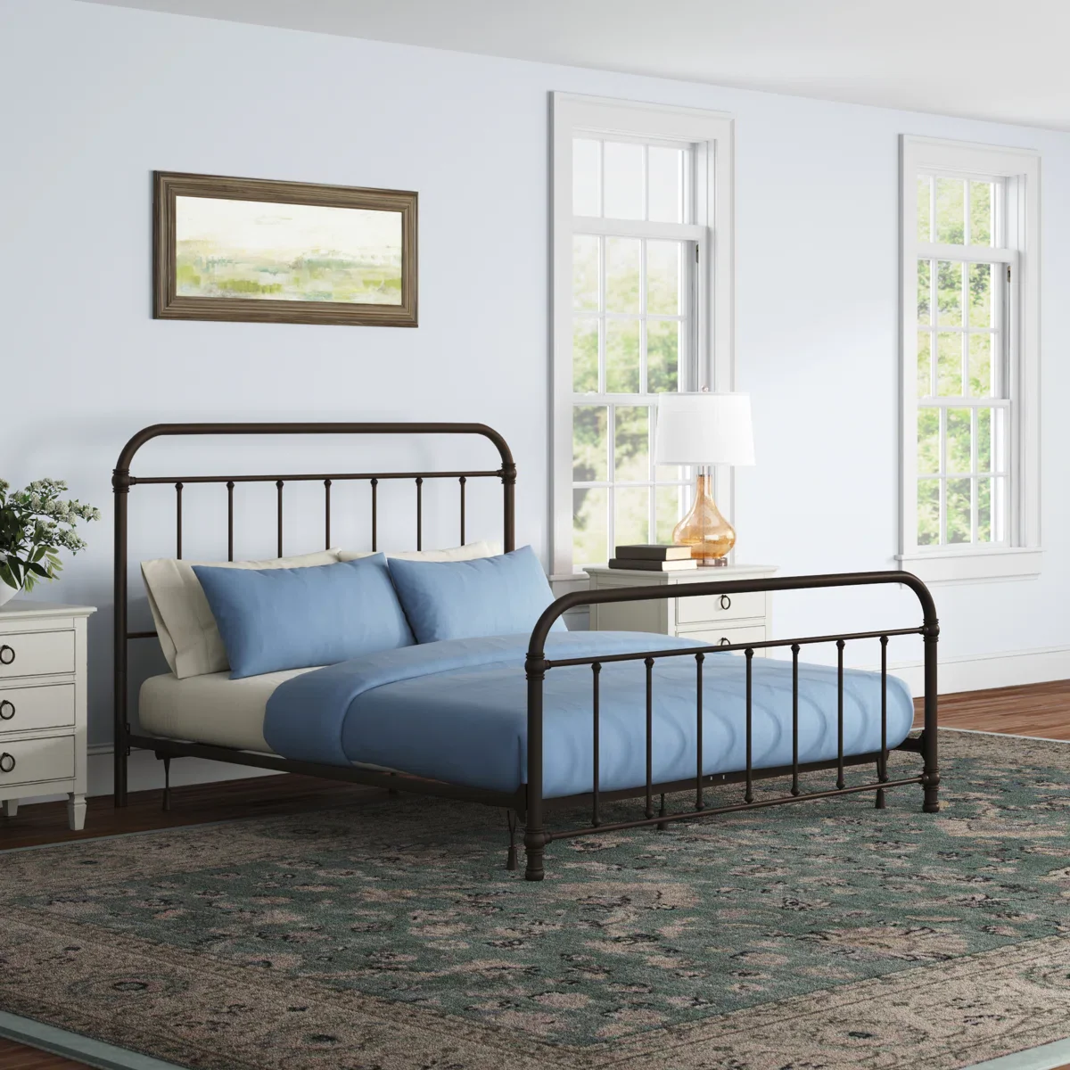 Melancon Metal Spindle Bed King - Image 3