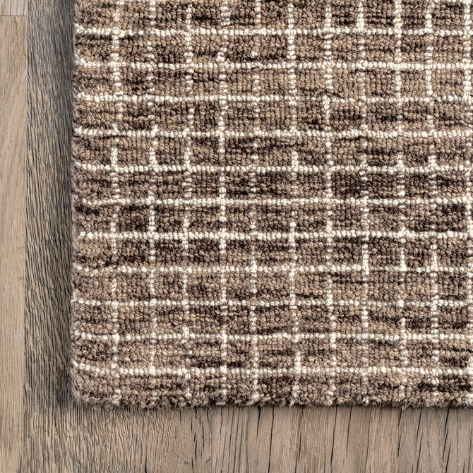 Melrose Checked Wool Area Rug 8*11 - Image 2