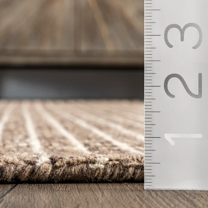 Melrose Checked Wool Area Rug 8*11 - Image 3