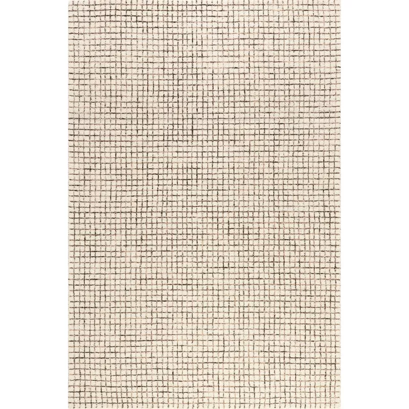 Melrose Checked Wool Area Rug - 3'x5'