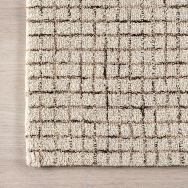 Melrose Checked Wool Area Rug 7'6"x9'6" (Copy) - Image 3