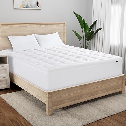Memory Flex Soft Queen Mattress Topper White