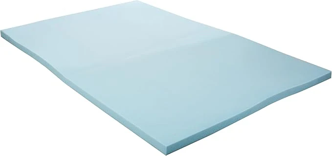 Memory Foam Mattress Topper - Gel Infused Memory Foam - Plush Feel - Cooling and Pressure Relieving - Dorm Room Essentials - Full Size - Image 3