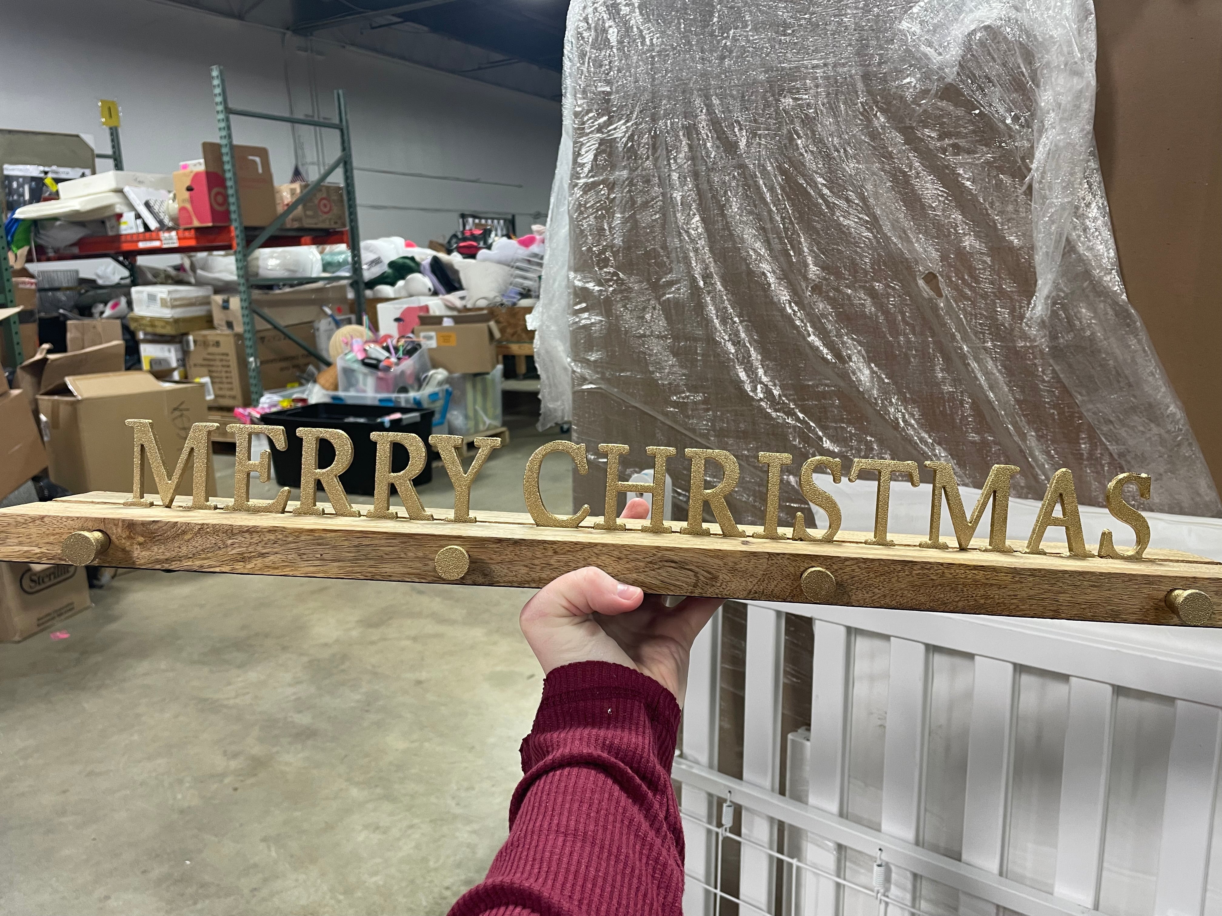Merry Christmas Stocking Holder, final cut - Image 5