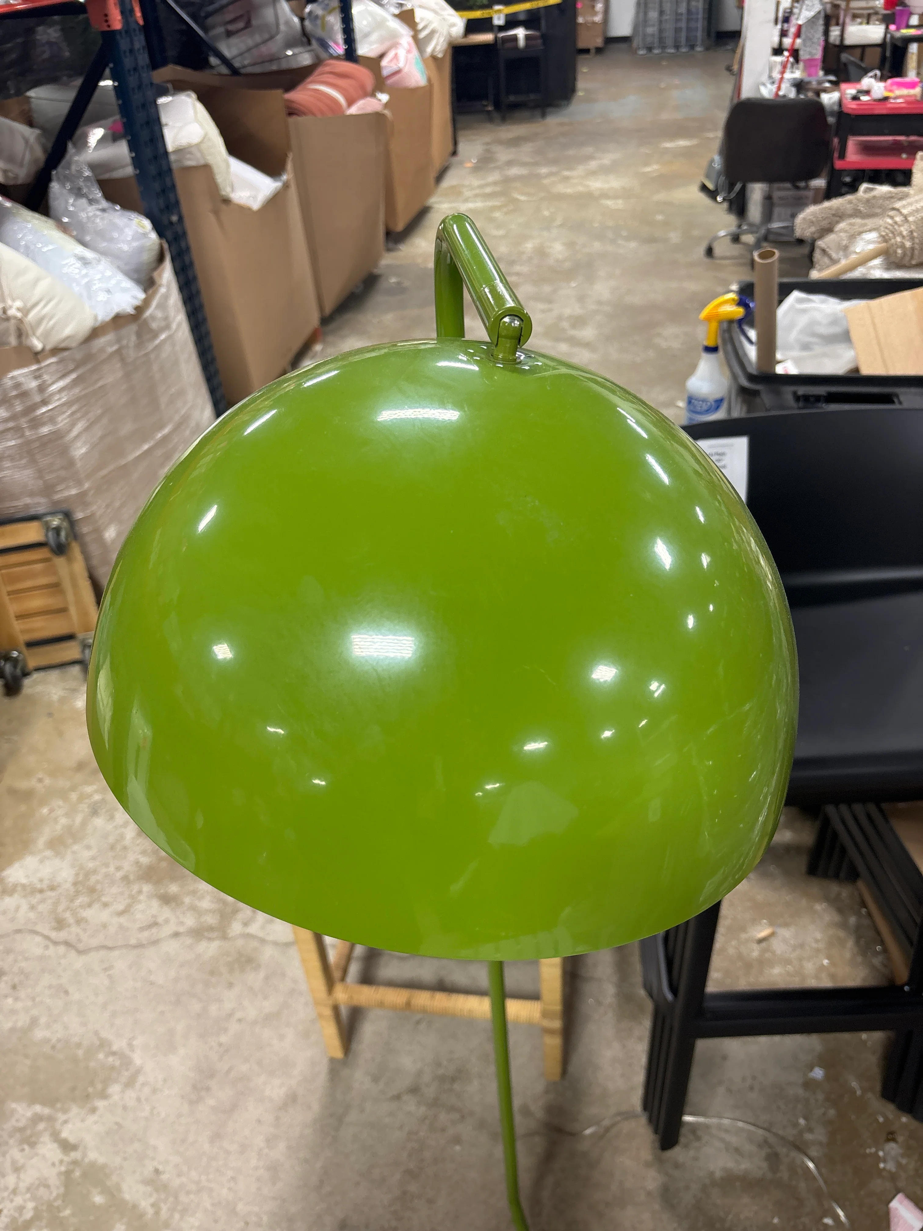Metal Modern Floor Lamp Green SHOWROOM ITEM - Image 4