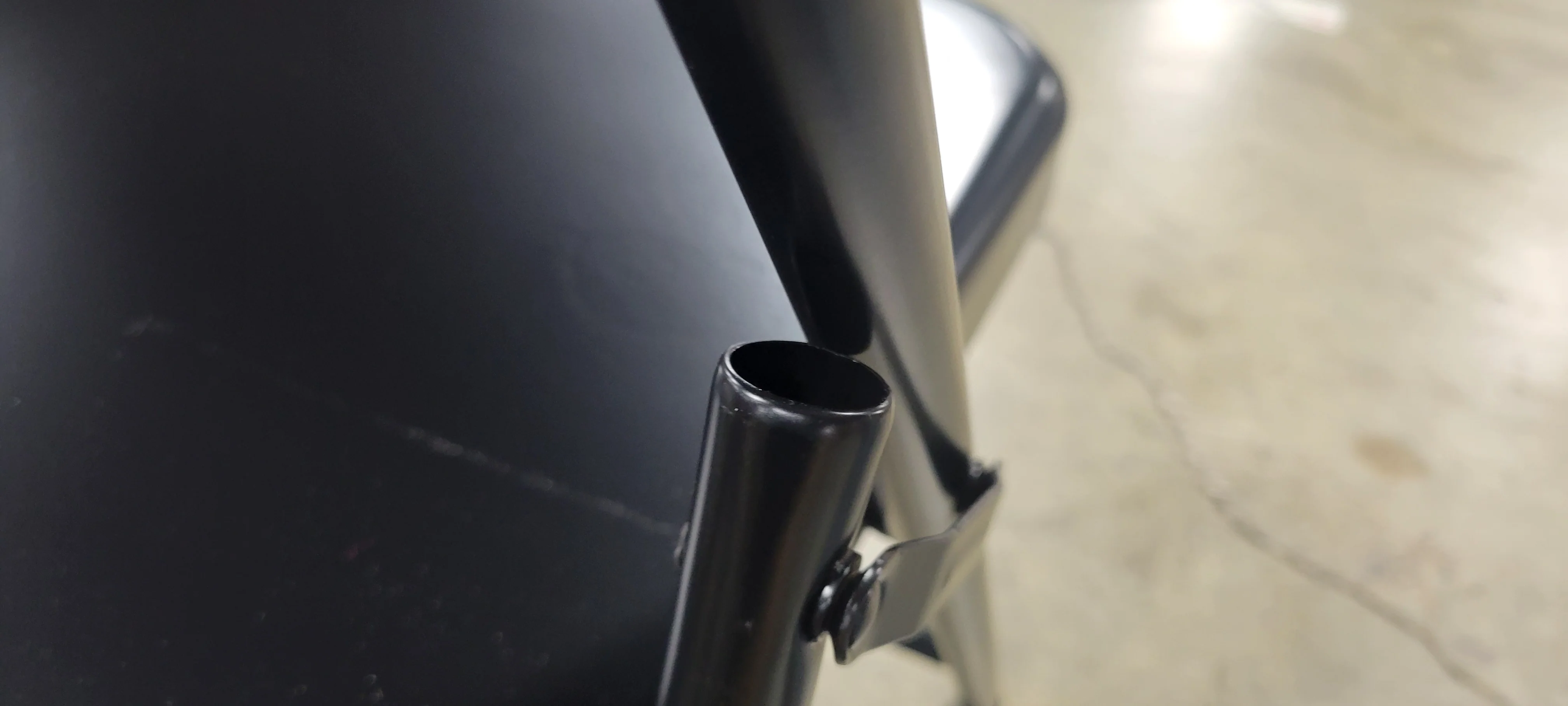 Metal Folding Chair Black - Set of 2 - Image 5