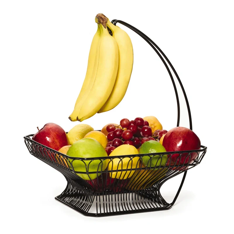 Metal Fruit Basket with Banana Hook SHOWROOM ITEM