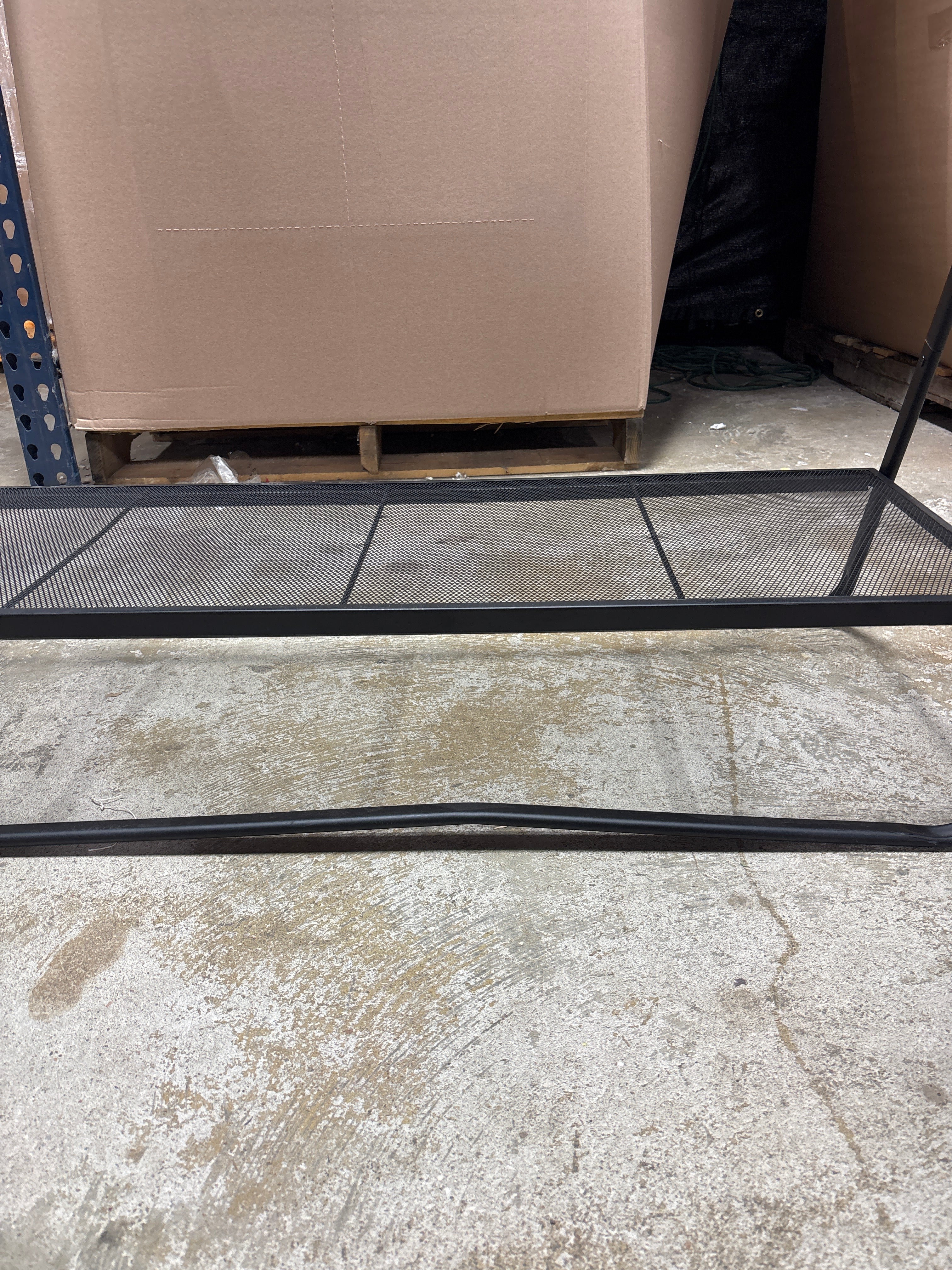 Metal Garment Rack Black SHOWROOM ITEM - Image 3