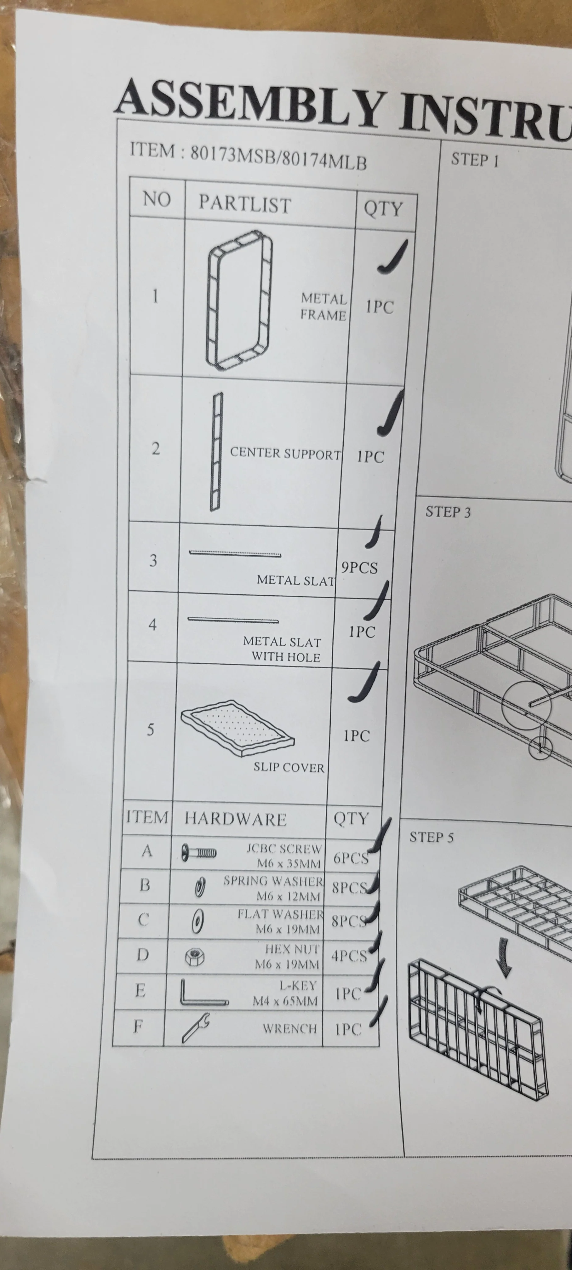 Metal Queen Box Spring, Mattress Foundation, Heavy-Duty - Queen - Image 5
