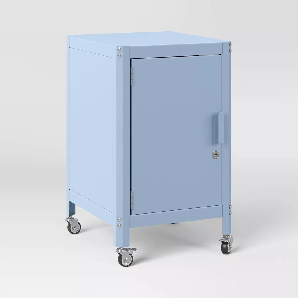 Metal Rolling Locker Cabinet Blue - Image 2