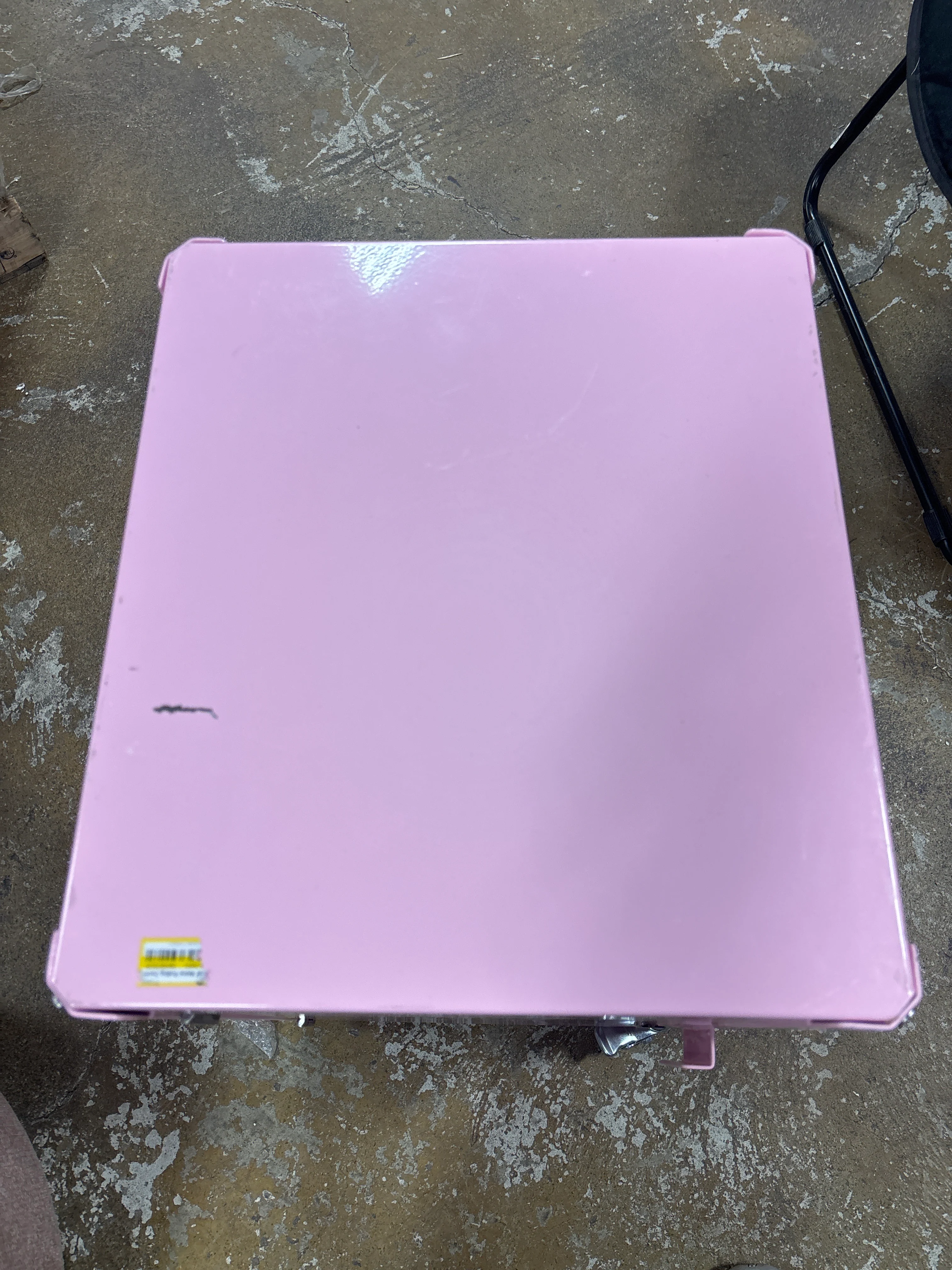 Metal Rolling Locker Storage Cabinet with Lock - Pink SHOWROOM ITEM - Image 3