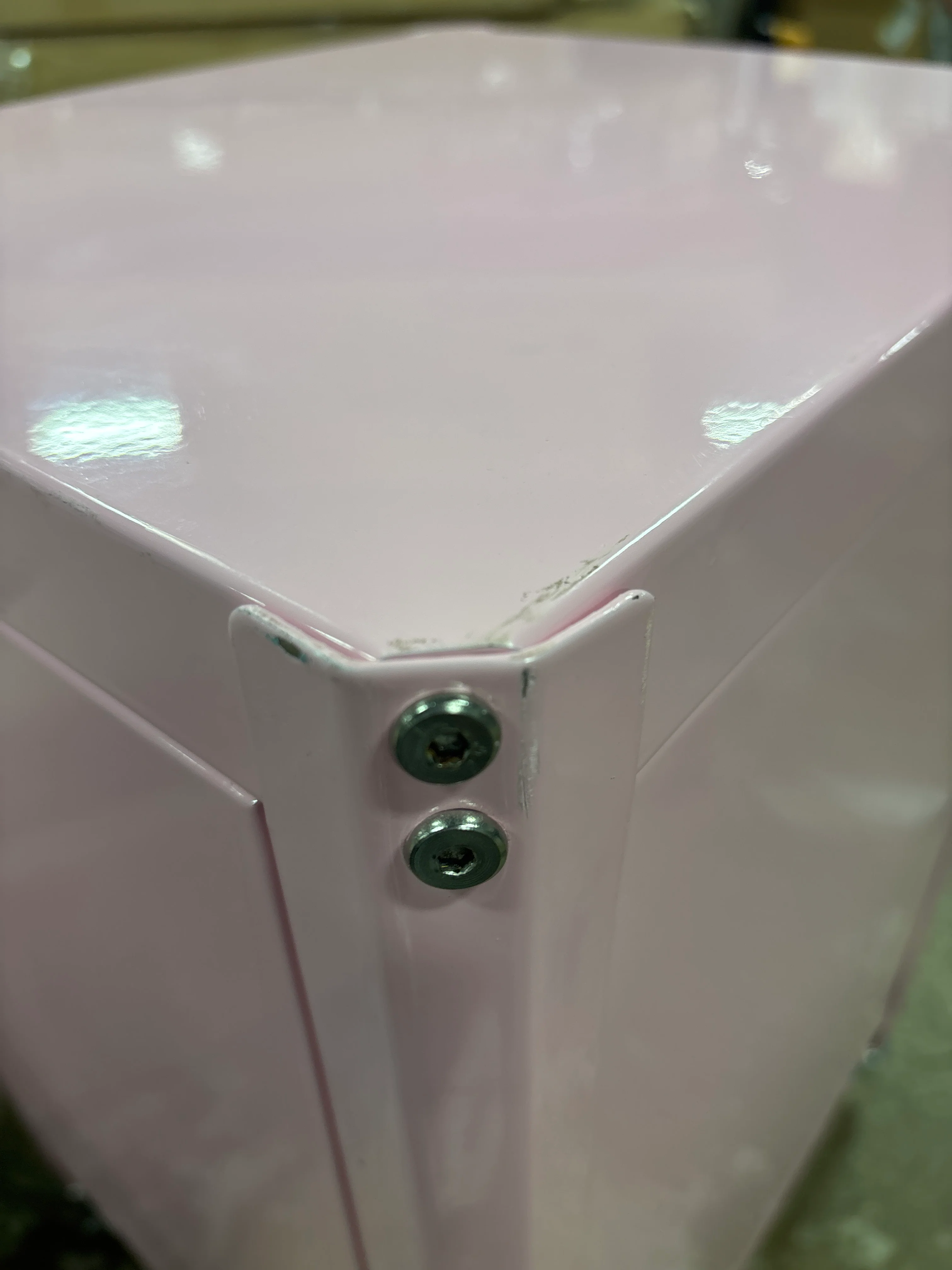 Metal Rolling Locker Storage Cabinet with Lock - Pink SHOWROOM ITEM - Image 9