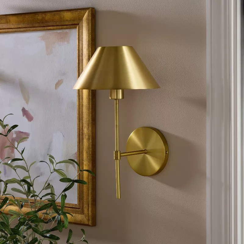 Metal Wall Sconce Brass - Image 3