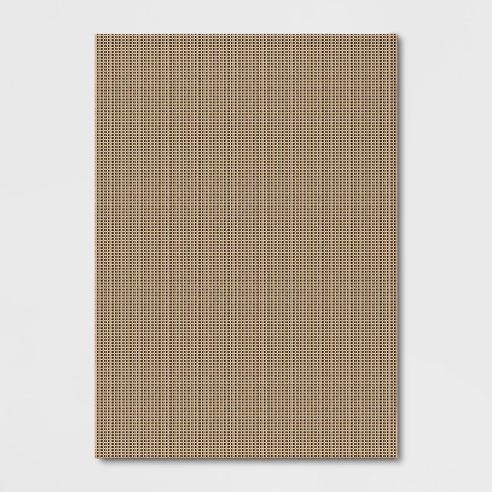 Micro Grid Rectangular Woven Indoor Outdoor Area Rug - 7'10"x10'