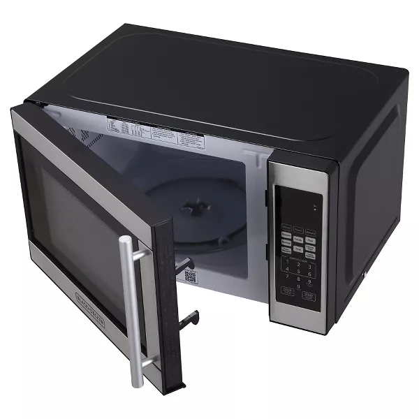 Microwave Oven - Black Countertop - Image 2
