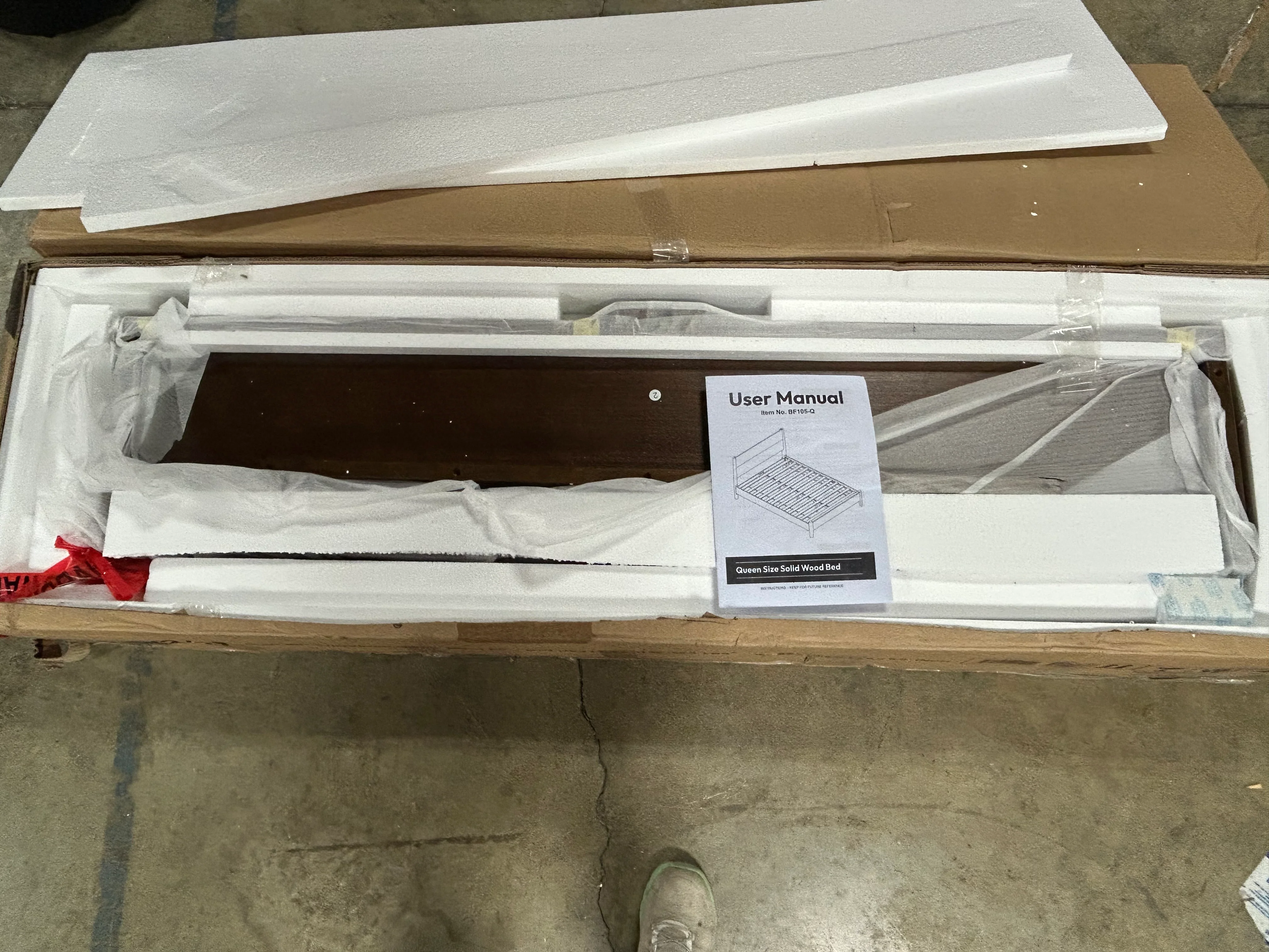Mid Century Solid Wood Platform Bed Queen - Image 7