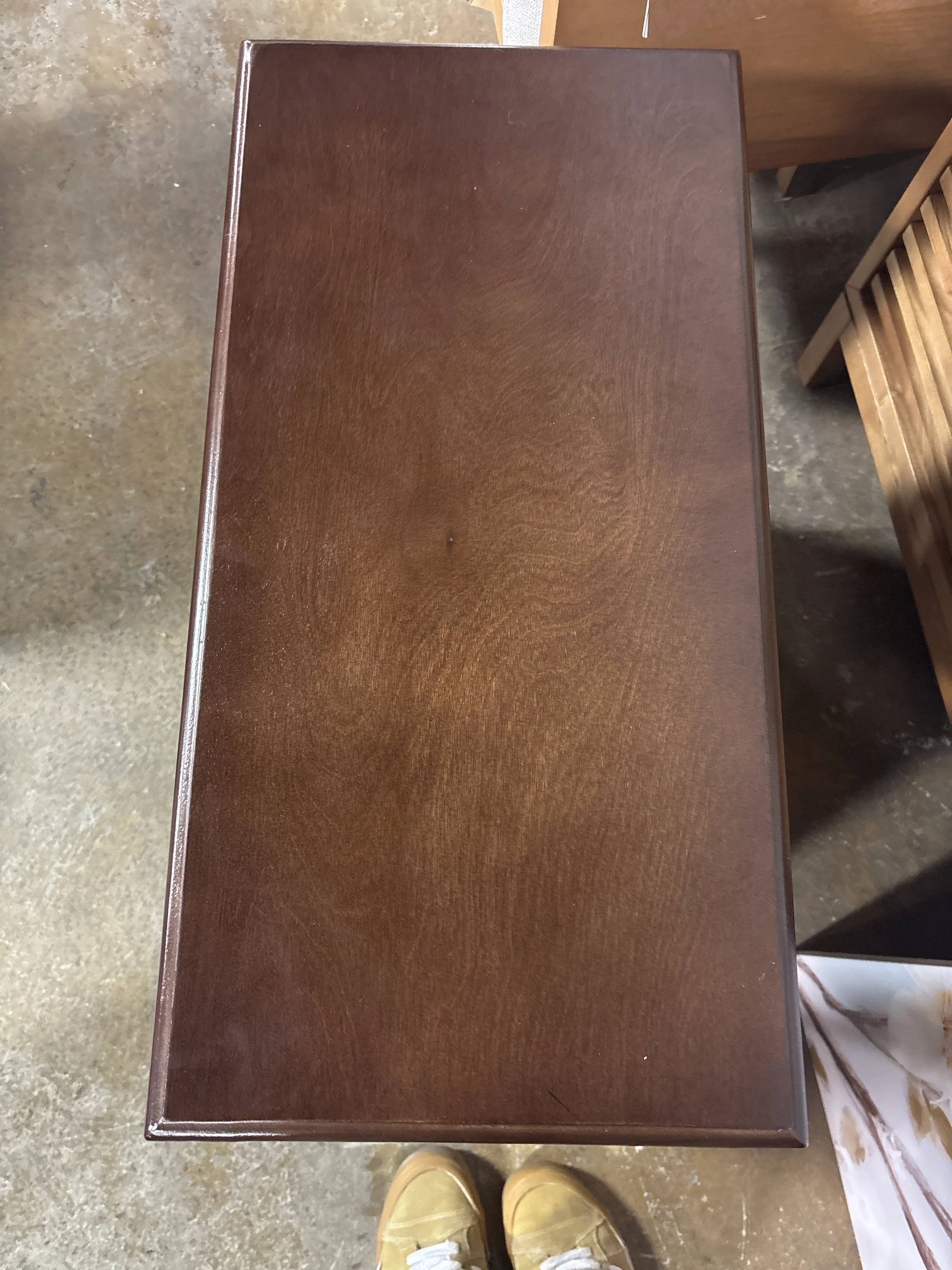 Mid Century Wood 2-Drawers End Table SHOWROOM ITEM - Image 4
