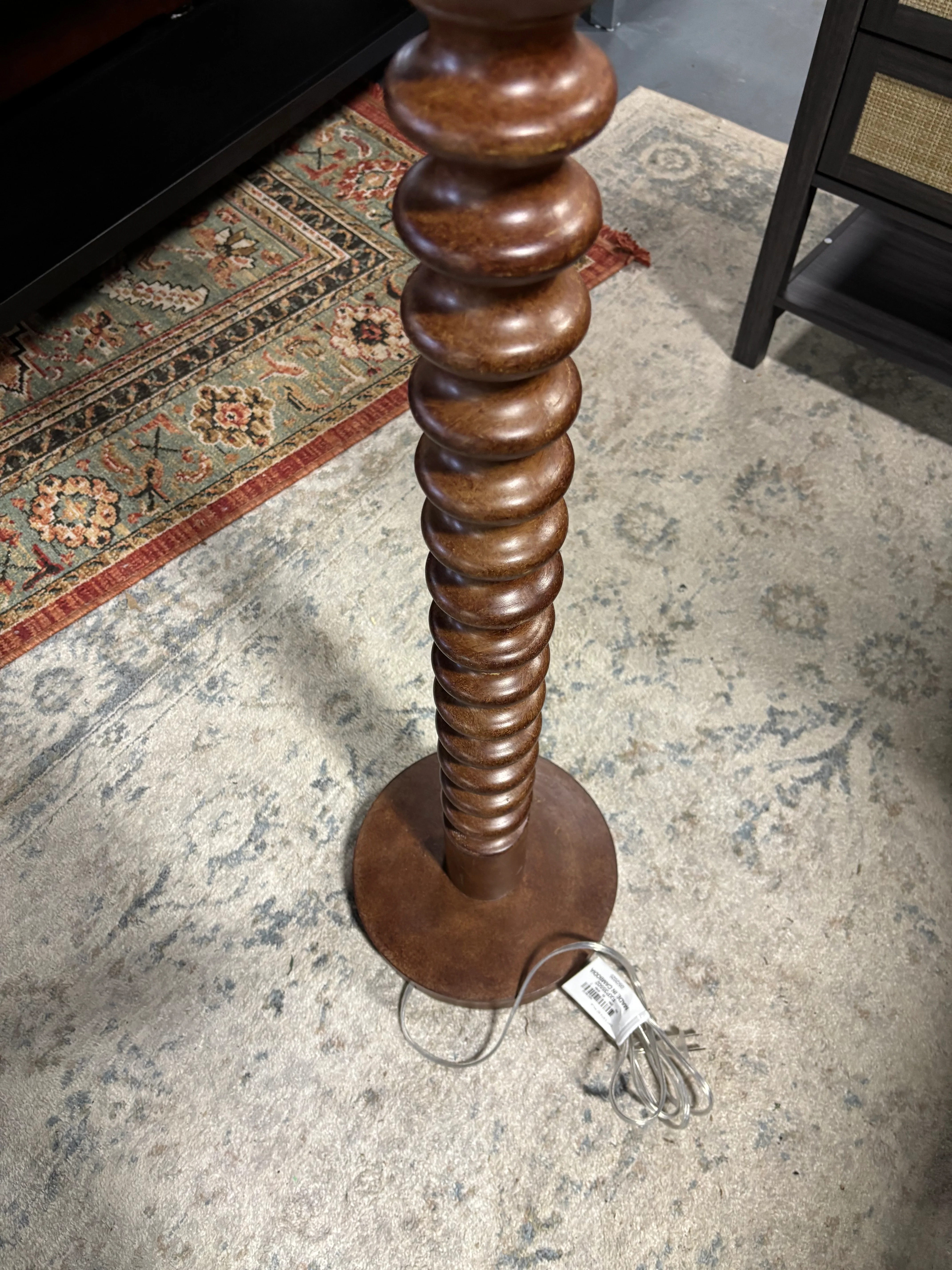 Mid Tone Wood Floor Lamp SHOWROOM ITEM - Image 5