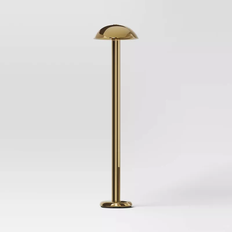 Mild Steel Floor Lamp Brass