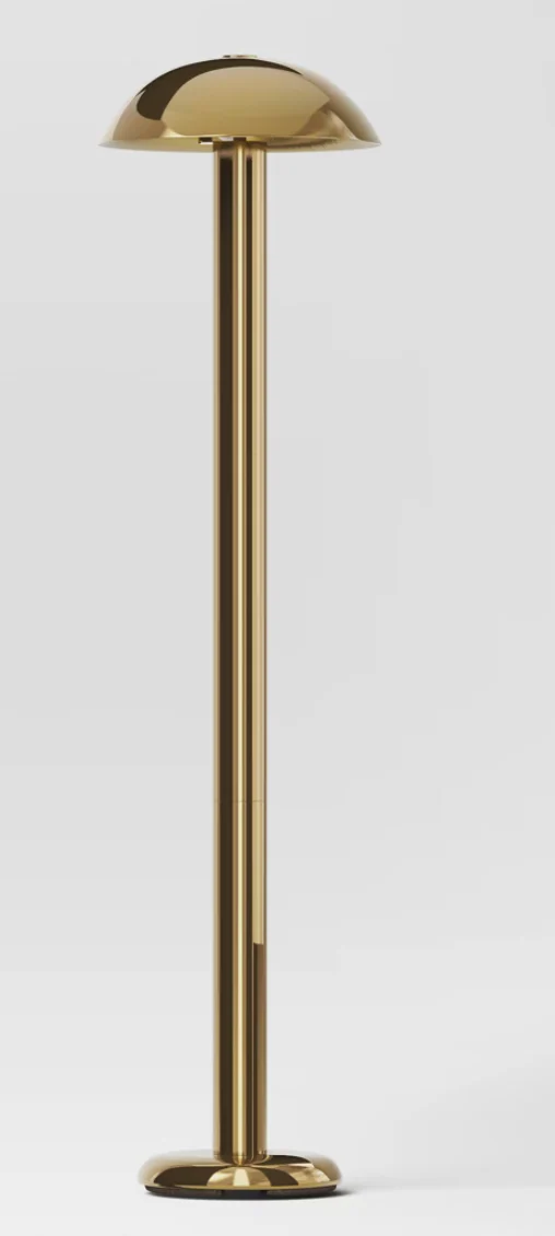 Mild Steel Floor Lamp Brass - Threshold™ SHOWROOM ITEM