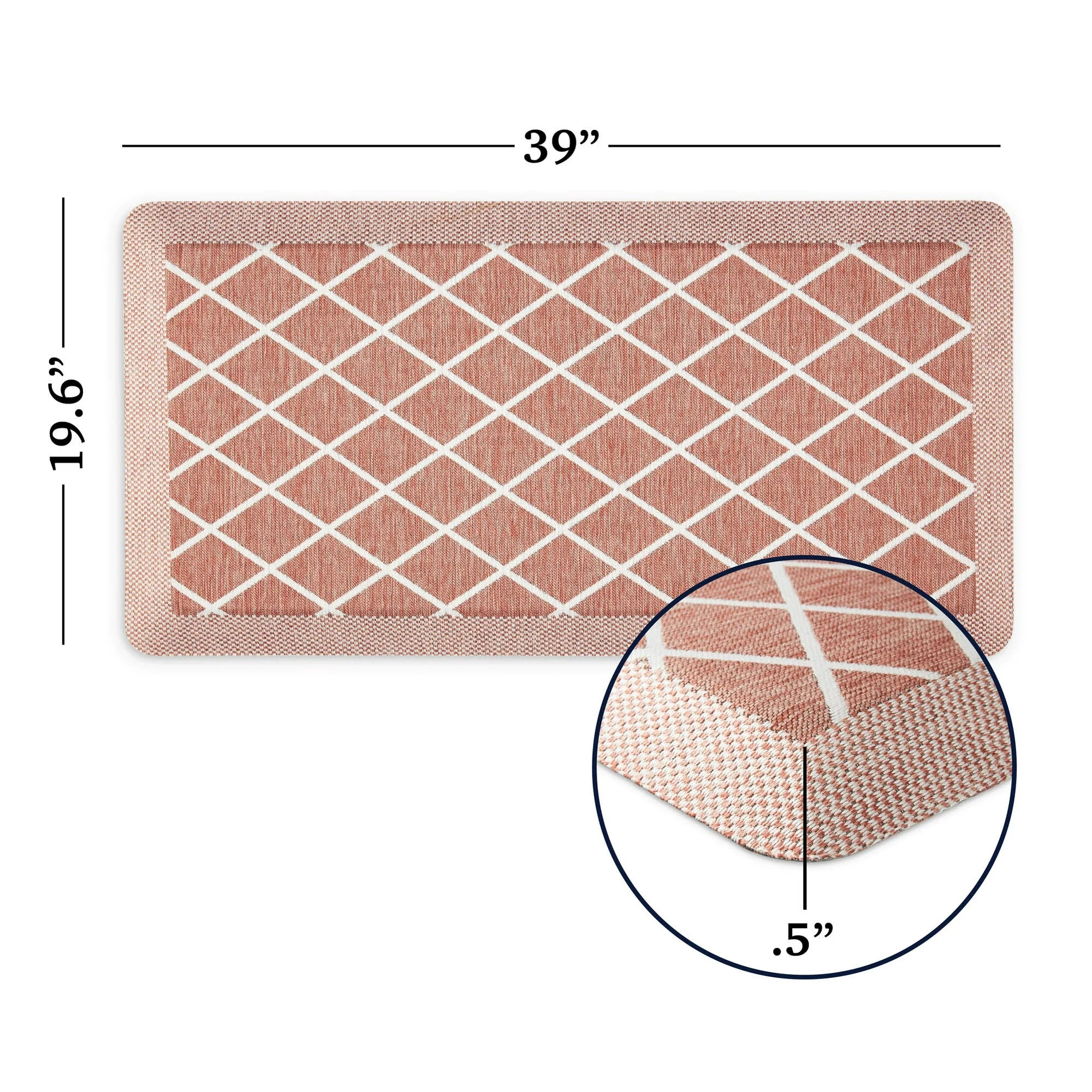 Miles Air Mat Kitchen Mat, Spice, 19.6" x 39" - Image 4