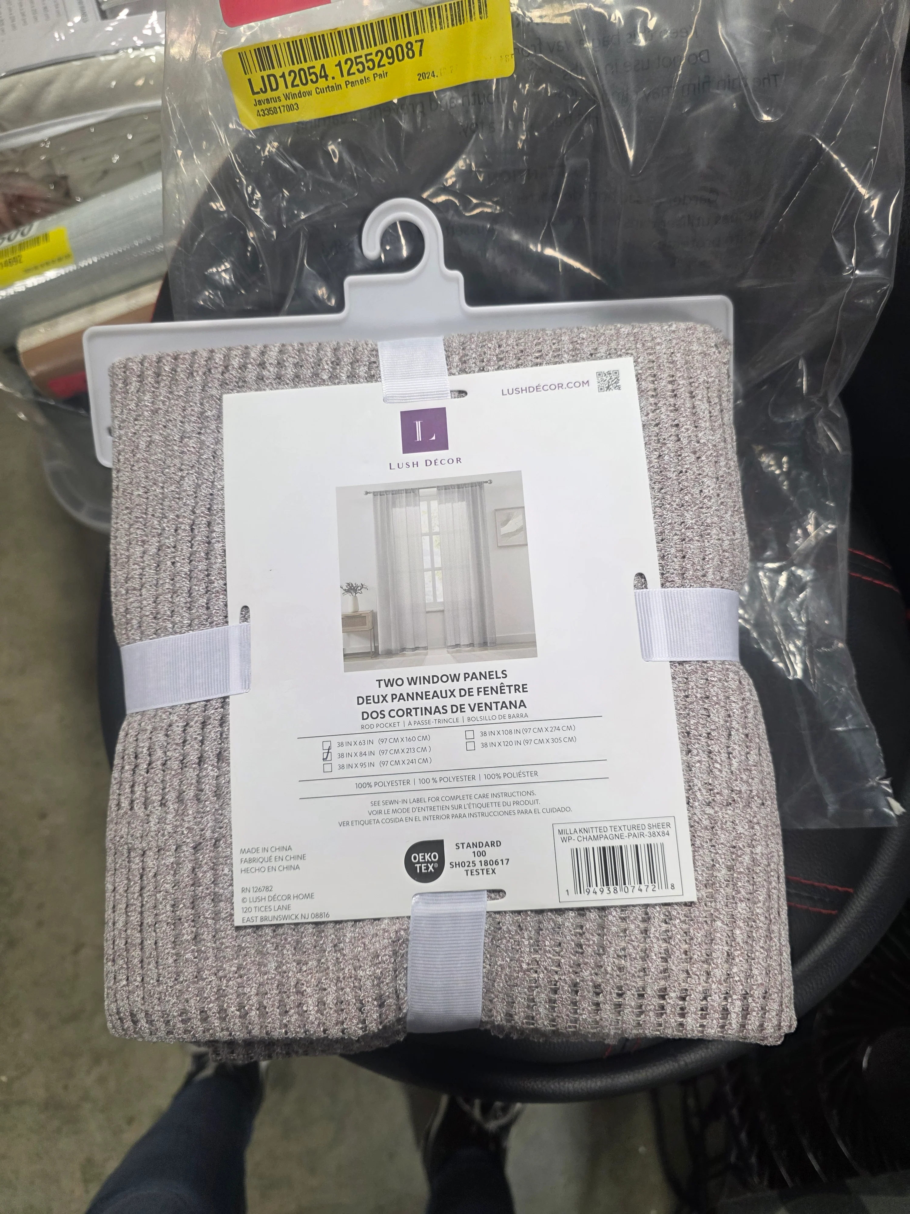 Milla Knitted Textured Sheer Window Curtain Panel Pair - Image 6