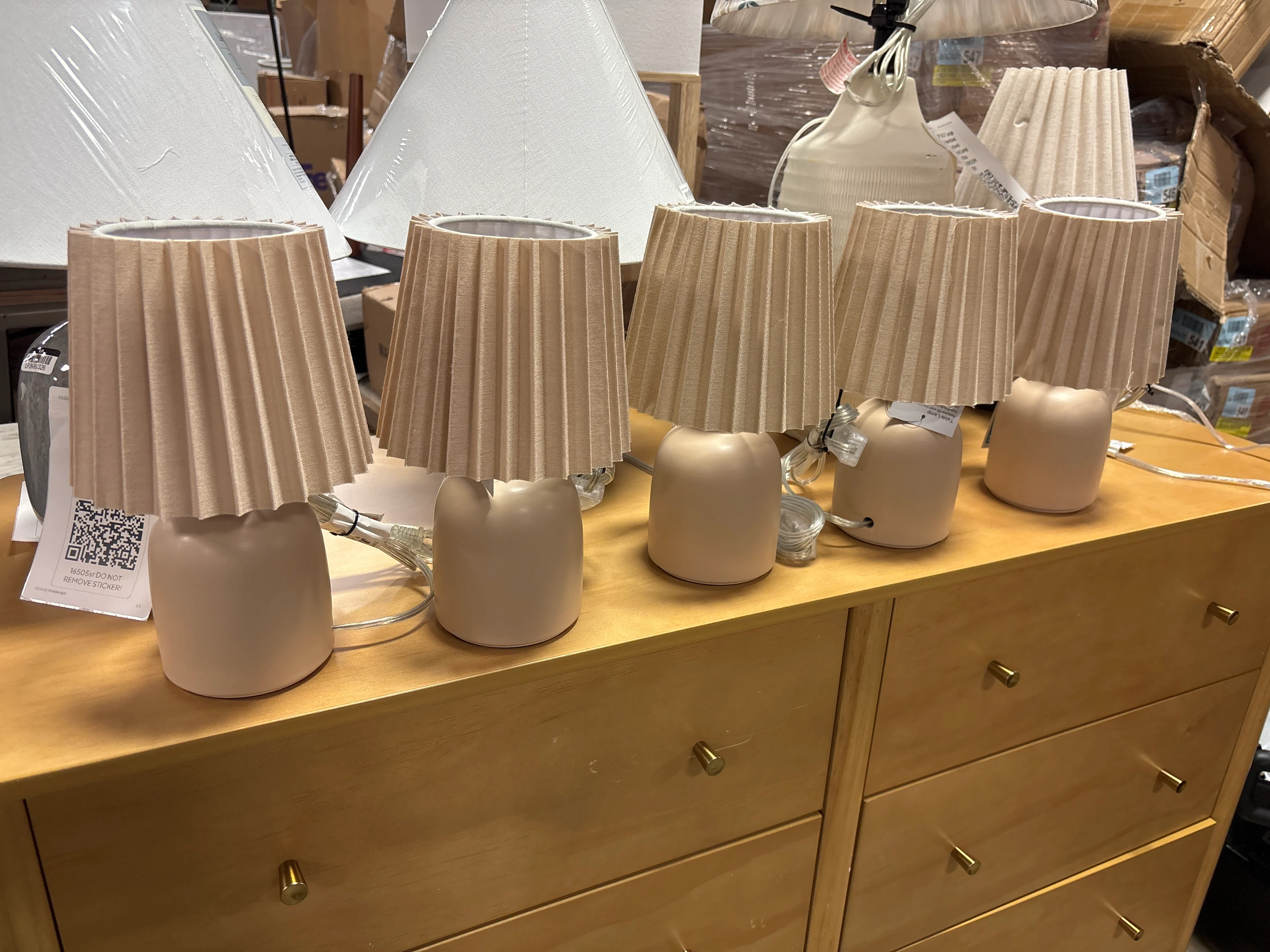 Mini Ceramic Lamp Neutral SHOWROOM ITEM - Image 2