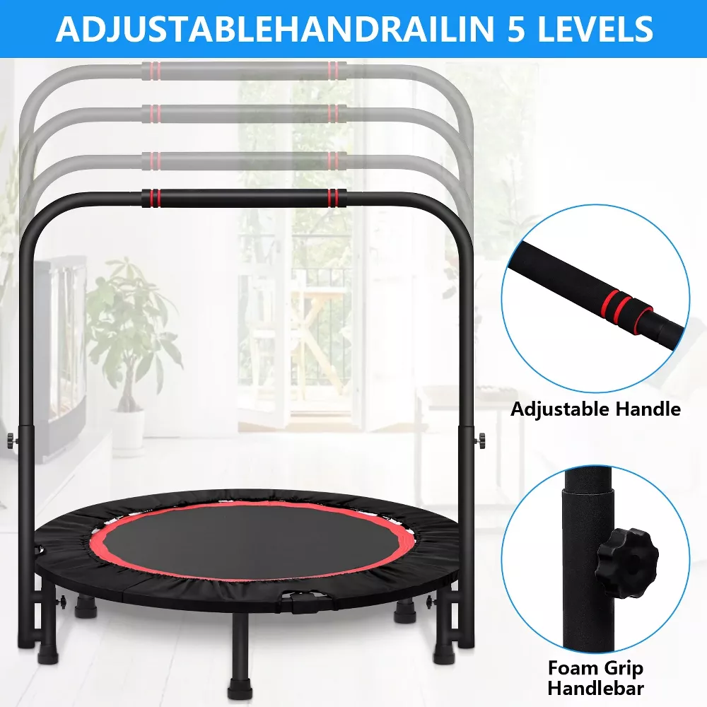 Mini Trampoline Rebounder for Adults, - Image 2