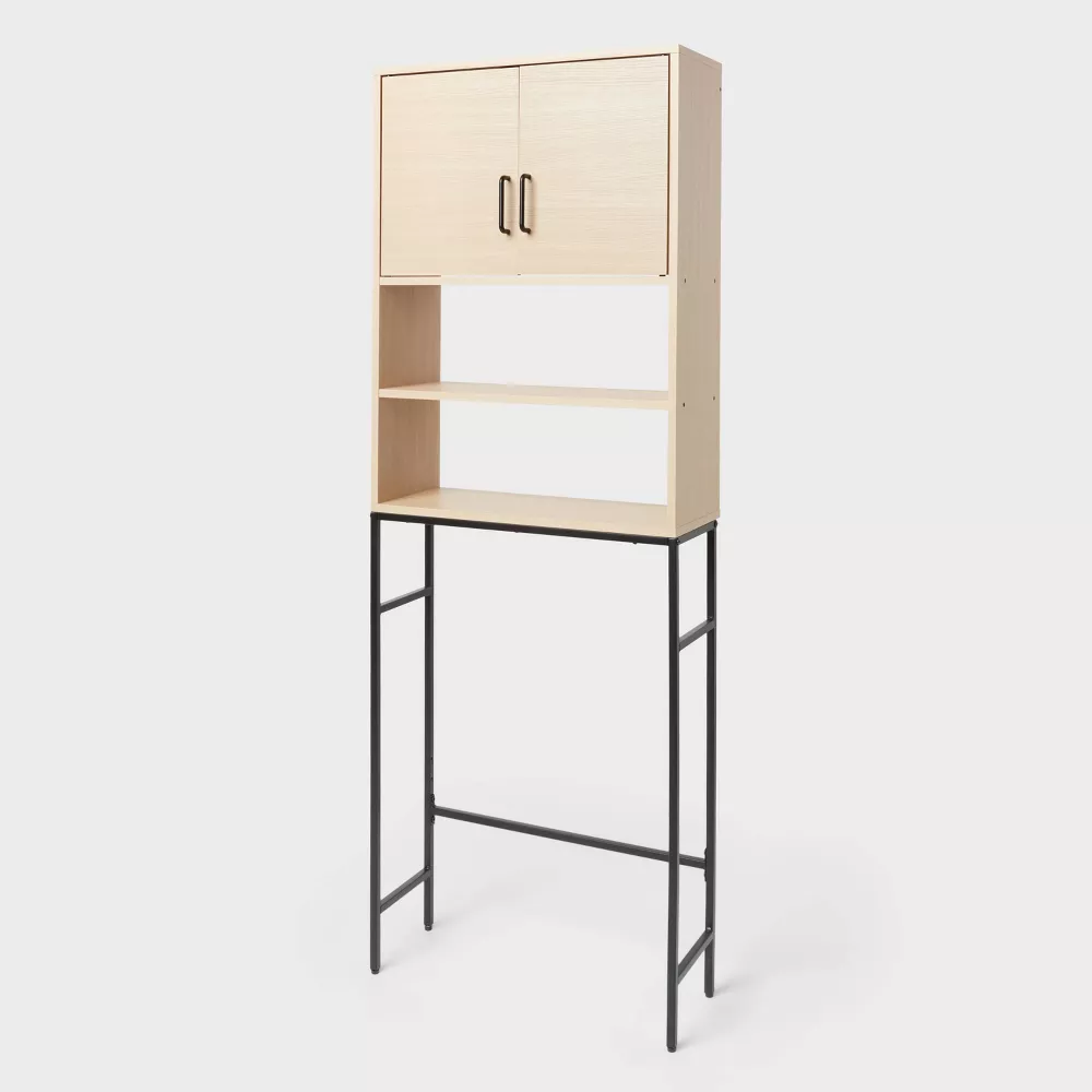 Mixed Material Bath Etagere