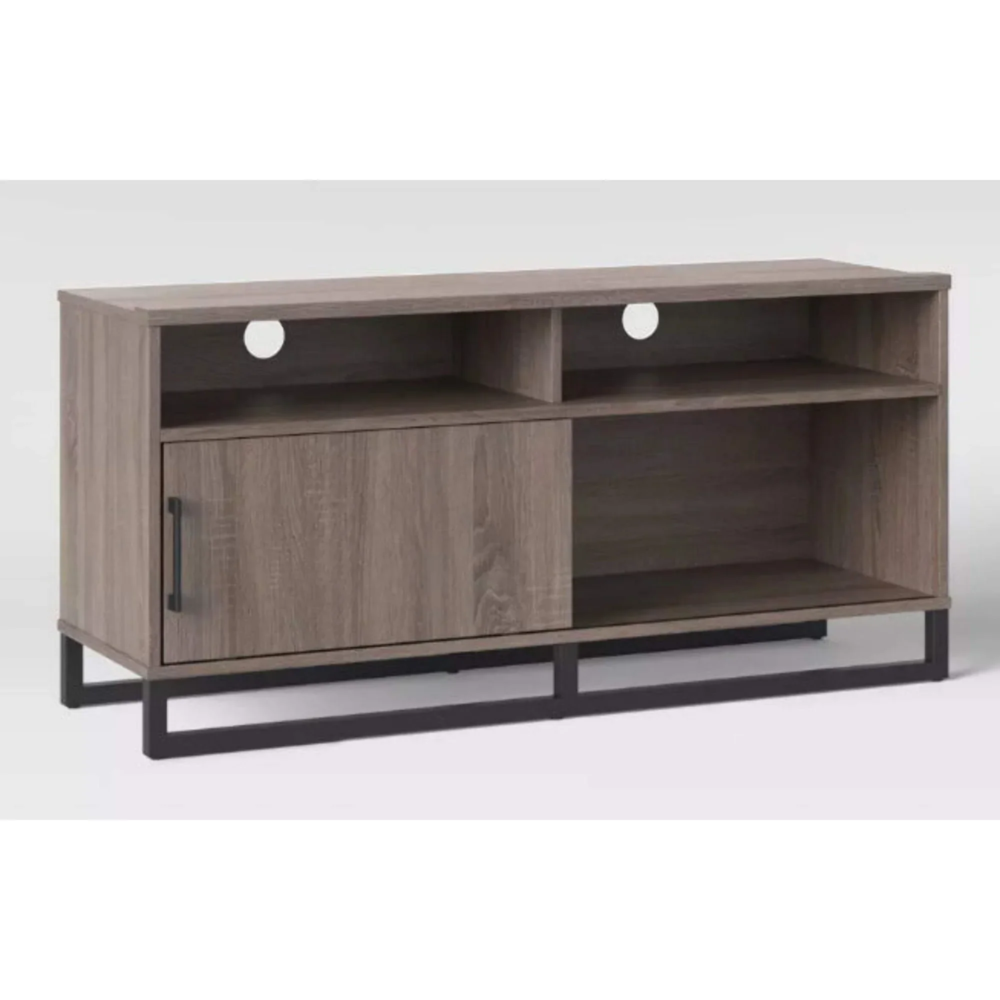 Mixed Material TV Stand - Gray - Image 3