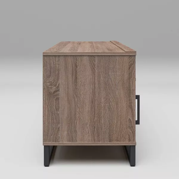 Mixed Material TV Stand Gray - Image 3