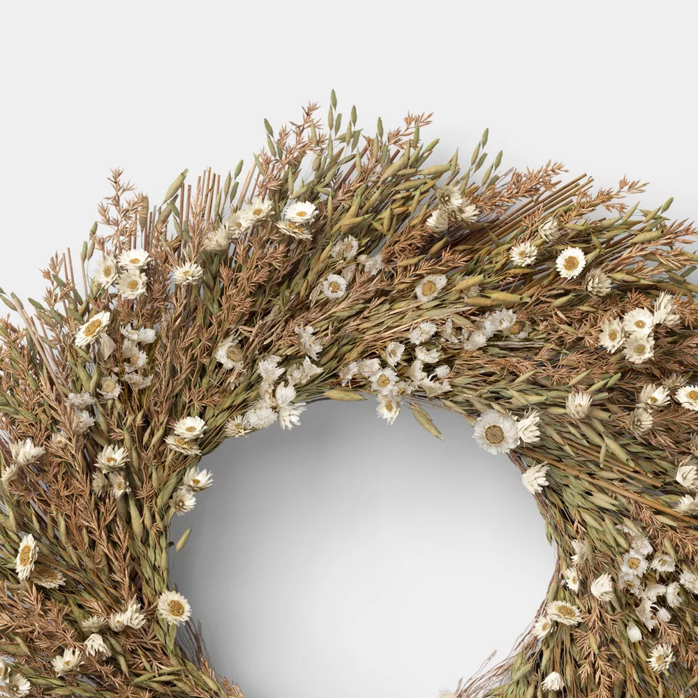 Mixed Spring Floral Preserved Wreath - Image 2