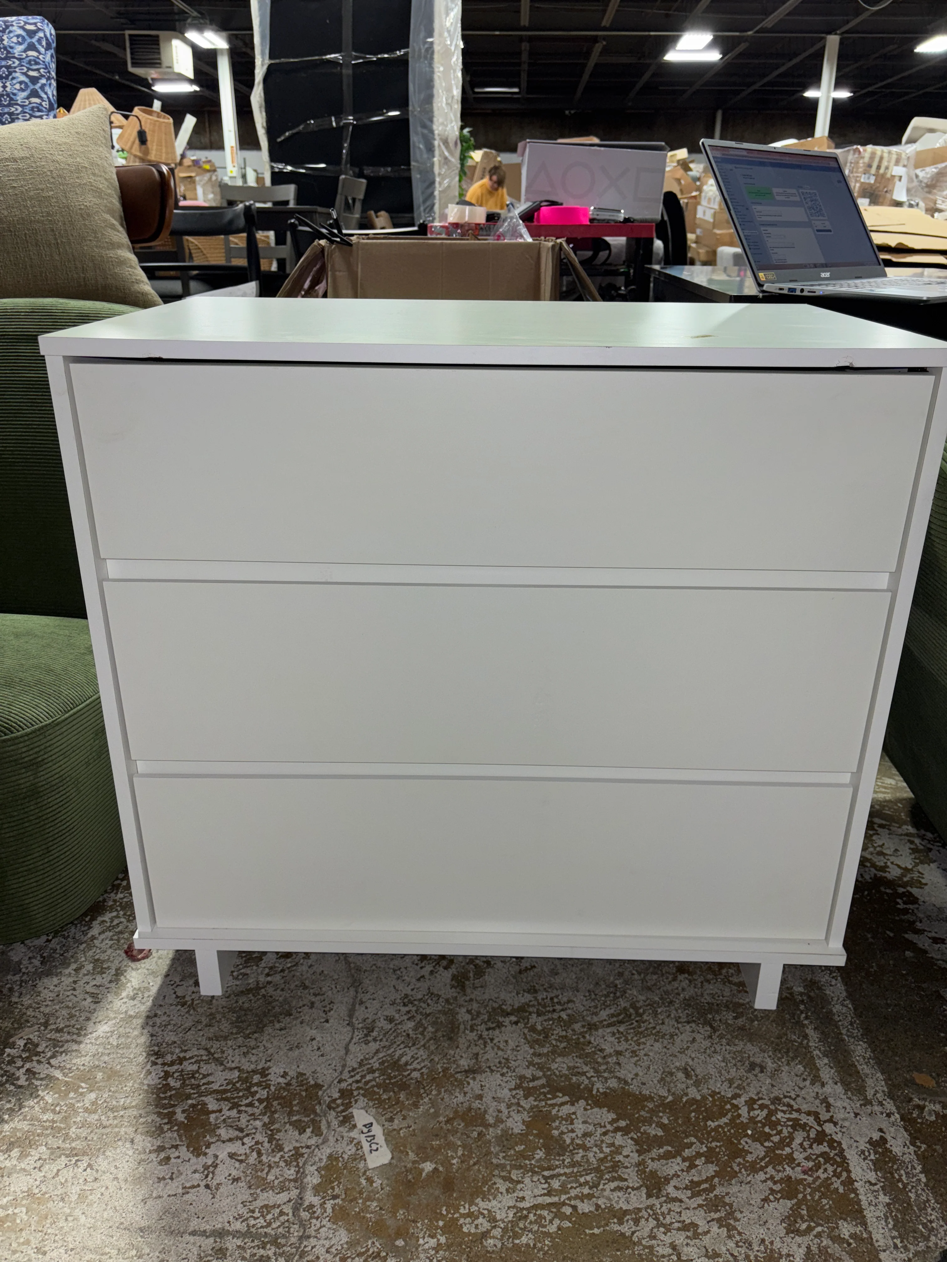 Modern 32" Wide 3 Drawer Dresser SHOWROOM ITEM - Image 2
